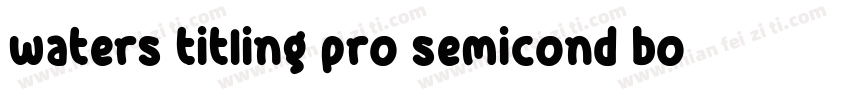 waters titling pro semicond bold字体转换
